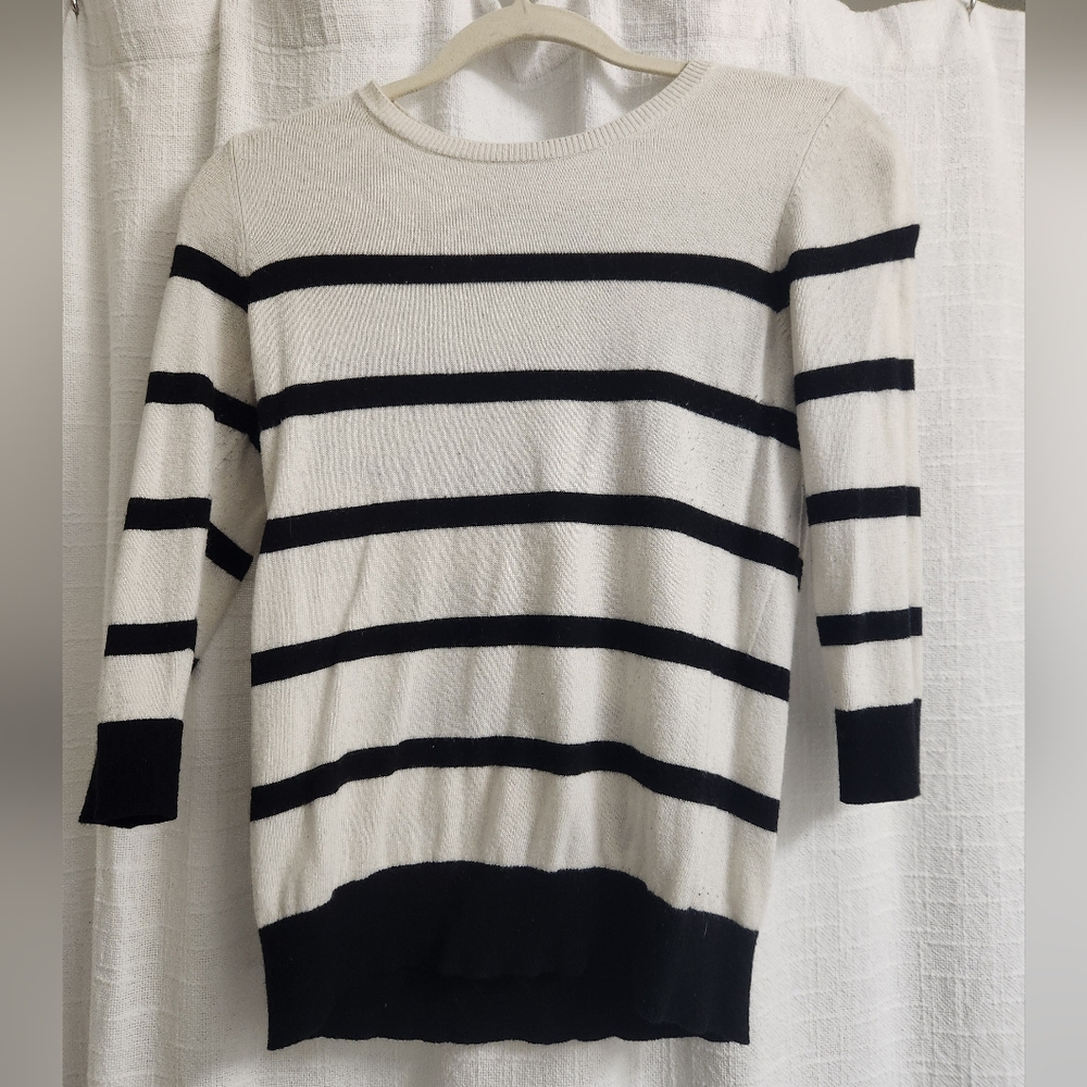 Black/White Striped Sweater